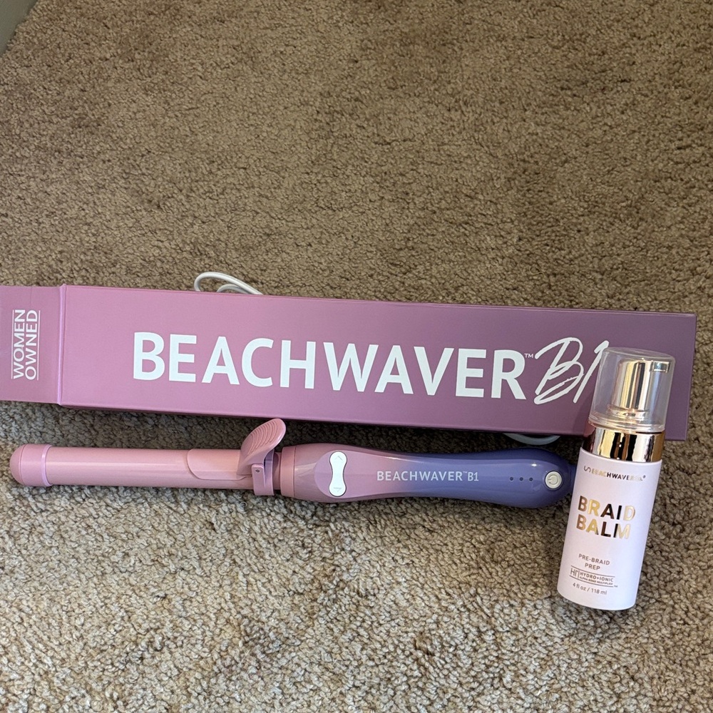 Beachwaver B1 with braid balm